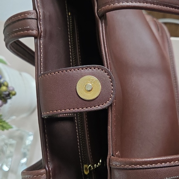 Vintage COACH Mahogany Bleeker Leather Tote Bag - Picture 12 of 14